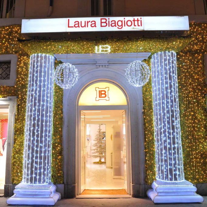 Illuminazione facciate Boutique Laura Biagiotti