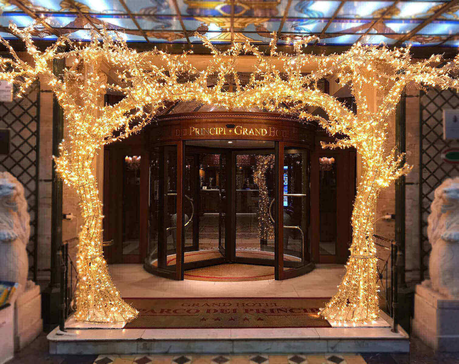 Grand Hotel Parco dei Principi Roma – Illuminazione natalizia esterna