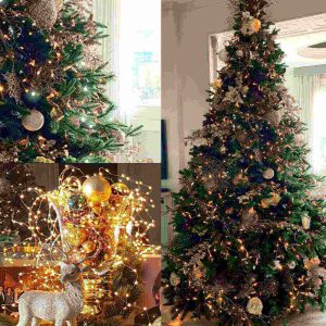 Illuminazioni di Natale per albero elegante e altri addobbi